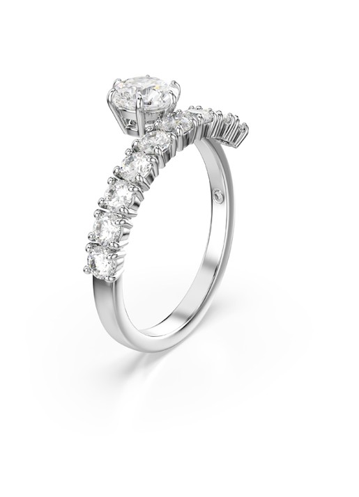 Swarovski Matrix ring met kristal 60 - detail zilver