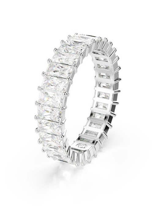 Swarovski Matrix ring met zirkonia 52 - detail zilver