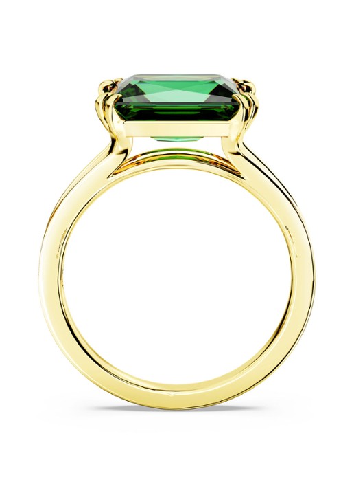 Swarovski Matrix ring verguld 52 - detail 2 groen