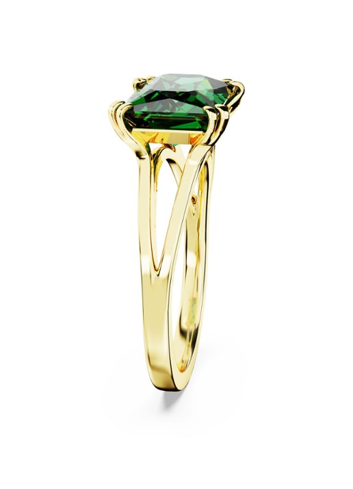 Swarovski Matrix ring verguld 58 - detail 3 groen