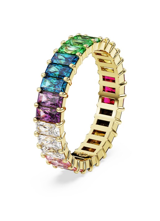 Swarovski Matrix ring verguld 58 - detail 2 goud
