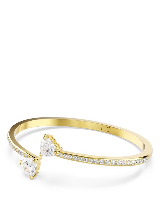 Swarovski Mesmera bangle met zirkonia M - detail 3 goud