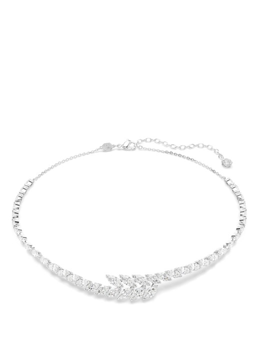 Swarovski Mesmera ketting met kristal  - voorkant 4 zilver