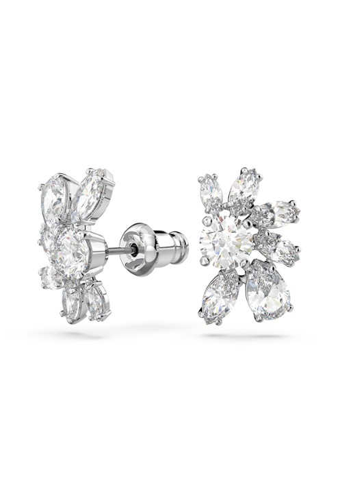 Swarovski Mesmera oorknopjes met zirkonia - detail 3 zilver