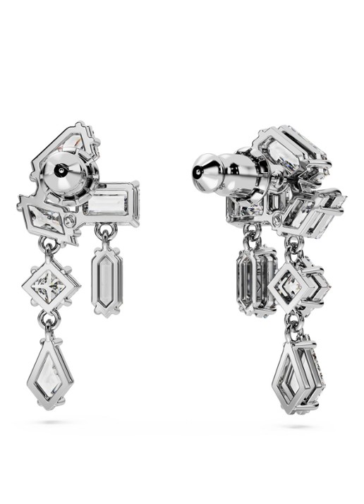Swarovski Mesmera oorstekers met kristal - detail 4 zilver
