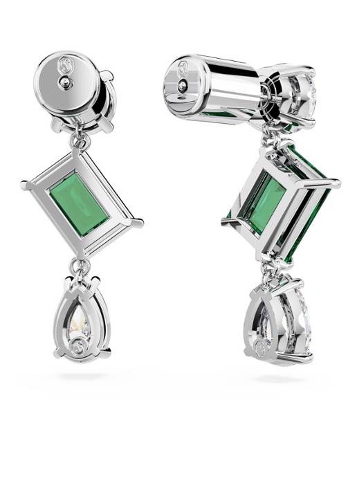 Swarovski Mesmera oorstekers met kristal - detail 2 zilver