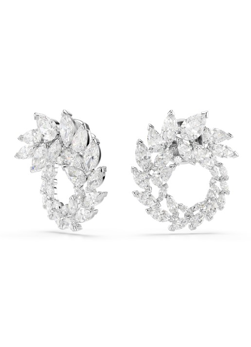 Swarovski Mesmera oorstekers met kristal - detail 2 zilver