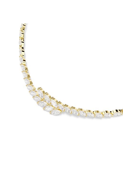 Swarovski Mesmera set van ketting en oorstekers met kristal - detail 2 goud