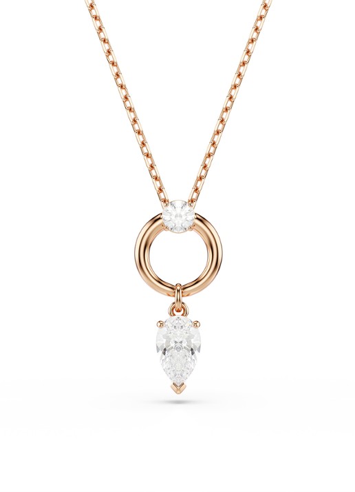 Swarovski Mesmera set van ketting en oorstekers met zirkonia - detail 5 roségoud