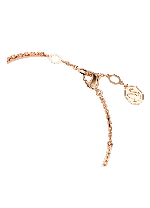 Swarovski Meteora bangle met kristal M - detail 3 roségoud