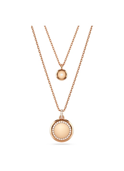 Swarovski Meteora ketting verguld  - detail 4 roségoud