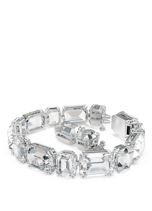Swarovski Millenia armband met kristal M  - detail 2 zilver