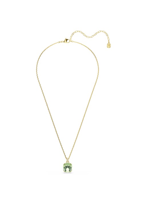 Swarovski Millenia ketting verguld  - detail 2 groen