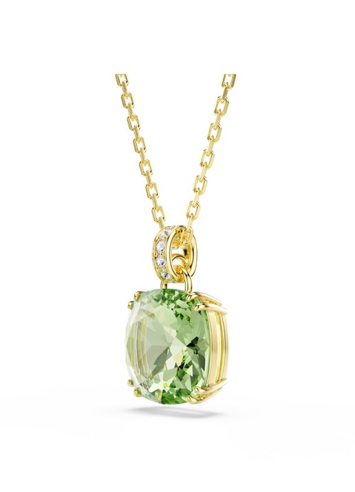 Swarovski Millenia ketting verguld  - detail 3 groen