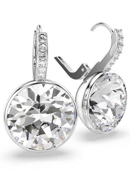 Swarovski Millenia oorhangers met kristal - detail 2 zilver