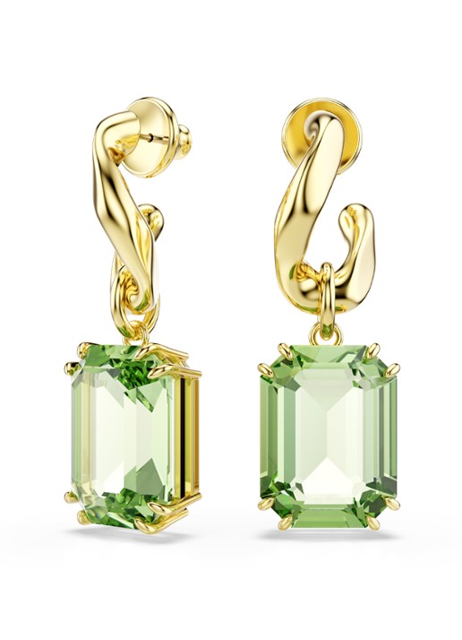 Swarovski Millenia oorstekers verguld  - detail goud