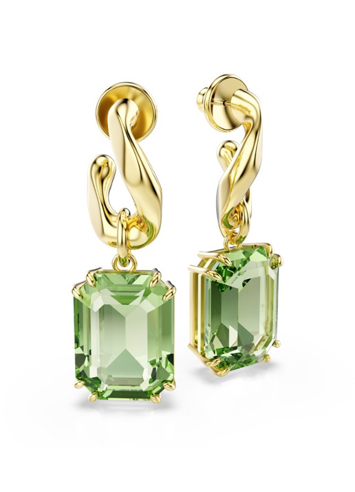 Swarovski Millenia oorstekers verguld  - detail 2 goud