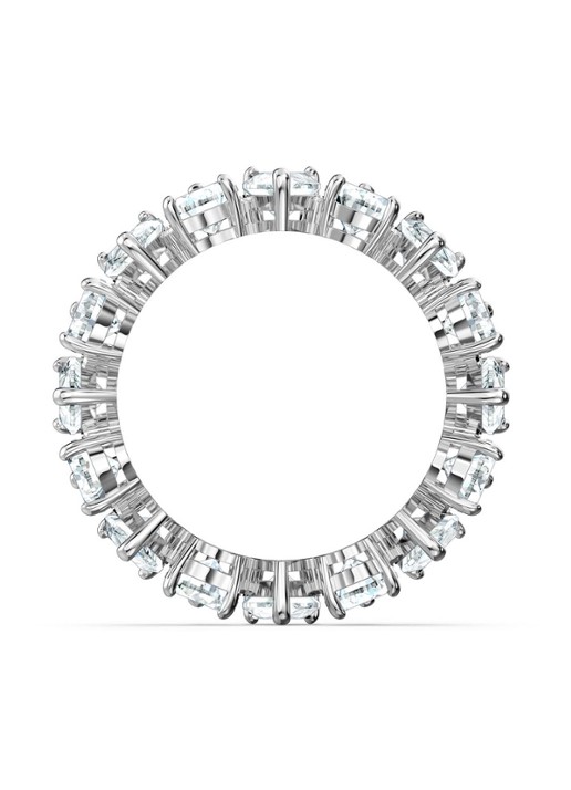 Swarovski Pear ring met kristal - detail zilver