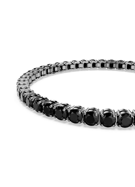 Swarovski Re Matrix armband met kristal M - detail 5 zwart