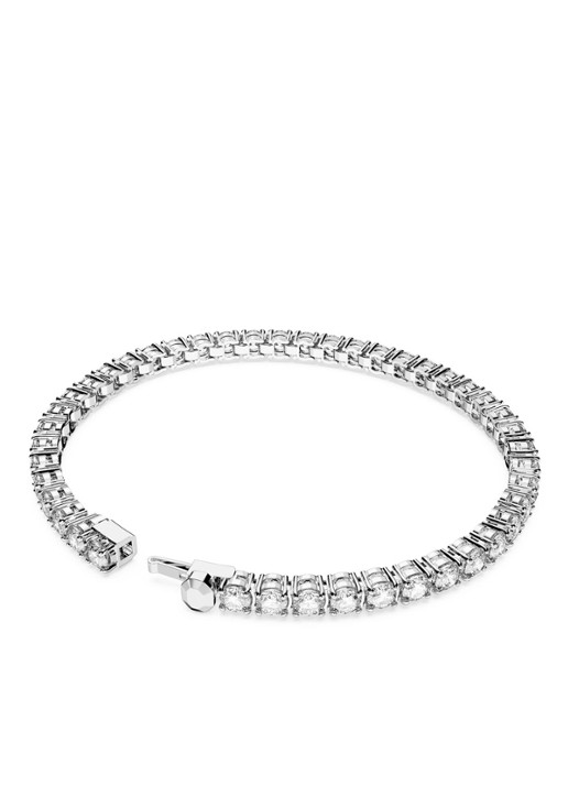 Swarovski RE MATRIX BRACELET S WHI/RHS L - detail 3 zilver