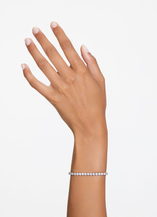 Swarovski RE MATRIX BRACELET S WHI/RHS M - detail 3 zilver