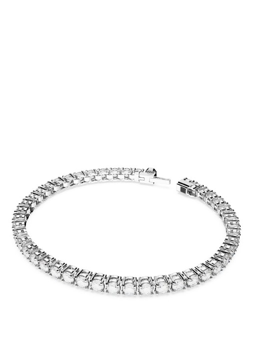 Swarovski RE MATRIX BRACELET S WHI/RHS M - voorkant 5 zilver