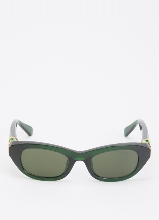 Swarovski Retro zonnebril SK6036U - detail groen