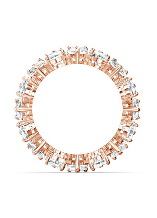 Swarovski Ring met kristal - detail 2 roségoud