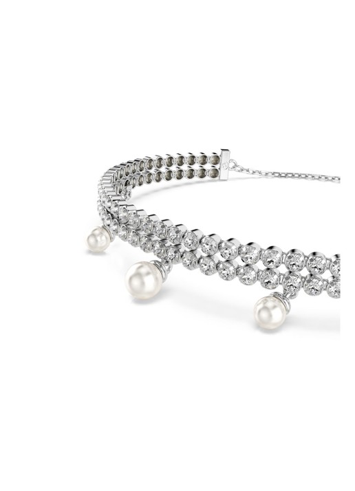 Swarovski SS25 Capsule armband met kristal M - detail 3 zilver