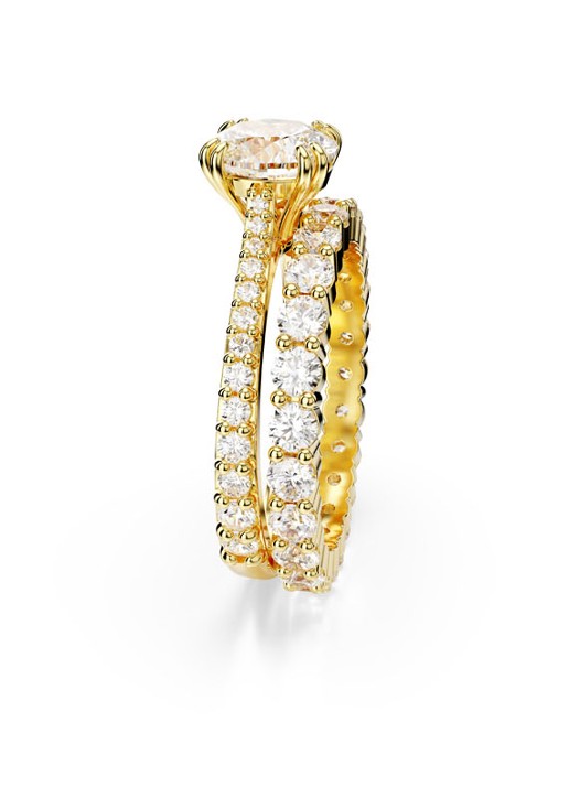 Swarovski Stilla Double ring verguld 52 - detail 2 goud