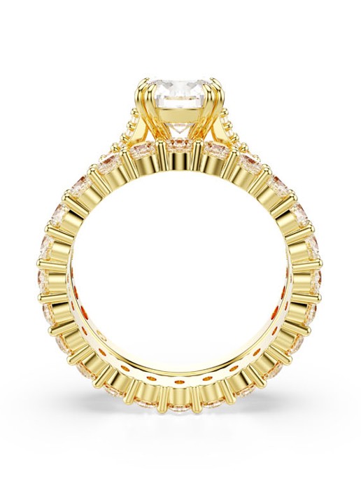 Swarovski Stilla Double ring verguld 52 - detail 3 goud