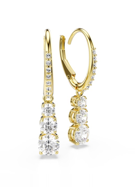 Swarovski Stilla oorringen met zirkonia - detail 4 goud