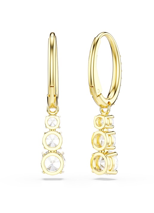 Swarovski Stilla oorringen met zirkonia - detail 5 goud