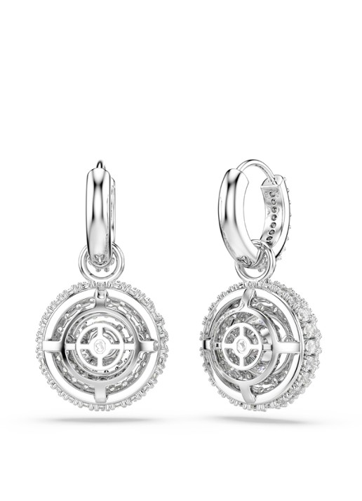 Swarovski Sublima oorringen met kristal - detail 4 zilver