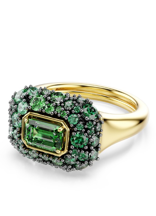 Swarovski Sublima ring 50-55 - voorkant goud