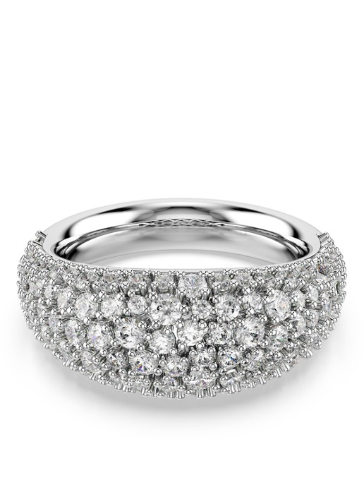 Swarovski Sublima ring met zirkonia 58 - voorkant zilver
