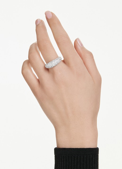 Swarovski Sublima ring met zirkonia 58 - voorkant 2 zilver