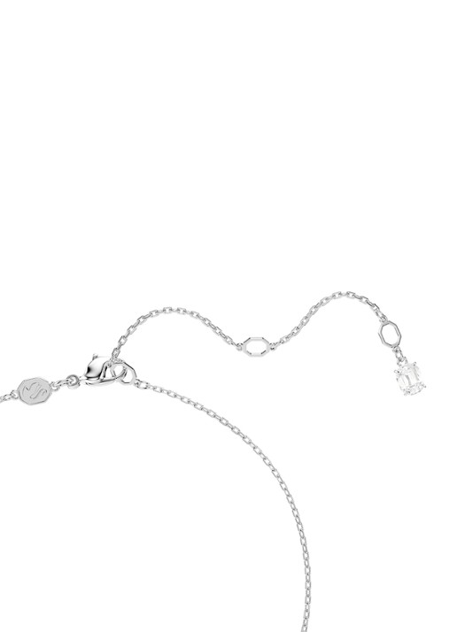 Swarovski Swan ketting met zirkonia - detail 3 zilver