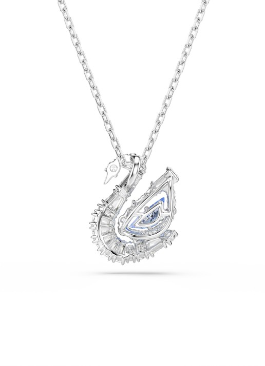Swarovski Swan ketting met zirkonia - detail 4 zilver
