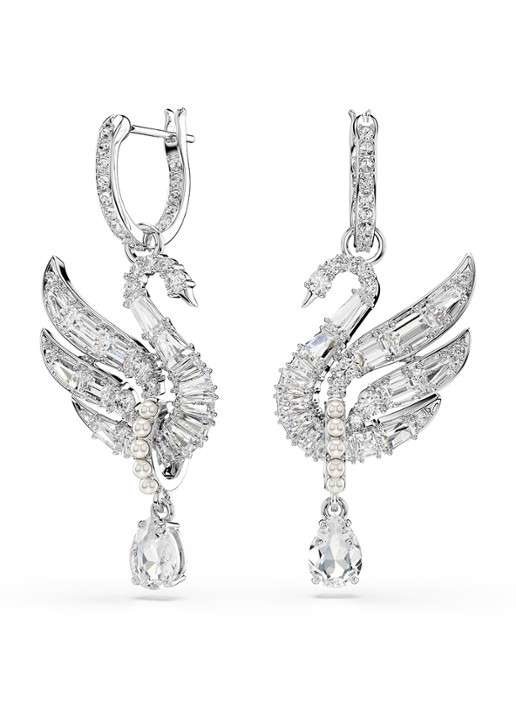 Swarovski Swan oorhangers met zirkonia