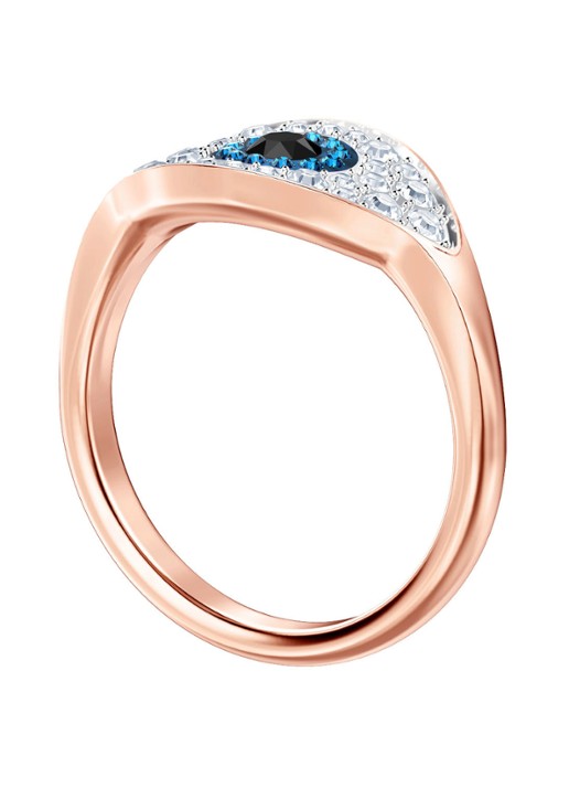 Swarovski Symbol ring met kristal - detail 2 roségoud