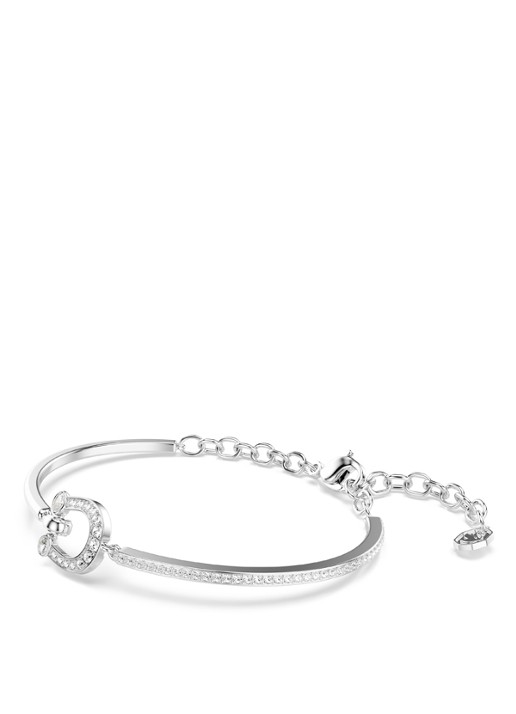 Swarovski Symbolica bangle met kristal - detail zilver