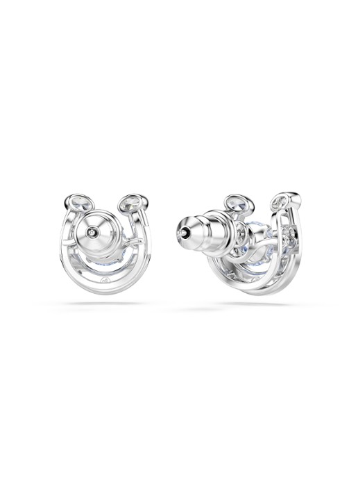 Swarovski Symbolica oorstekers met kristal - detail 3 zilver