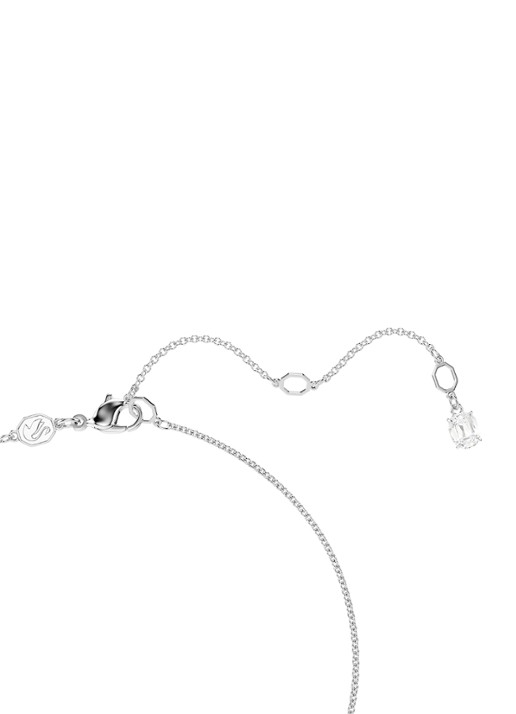 Swarovski Teddy ketting met kristal - detail 4 zilver