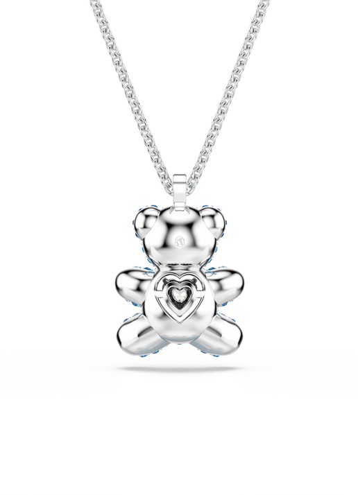 Swarovski Teddy ketting met kristal - detail 5 zilver