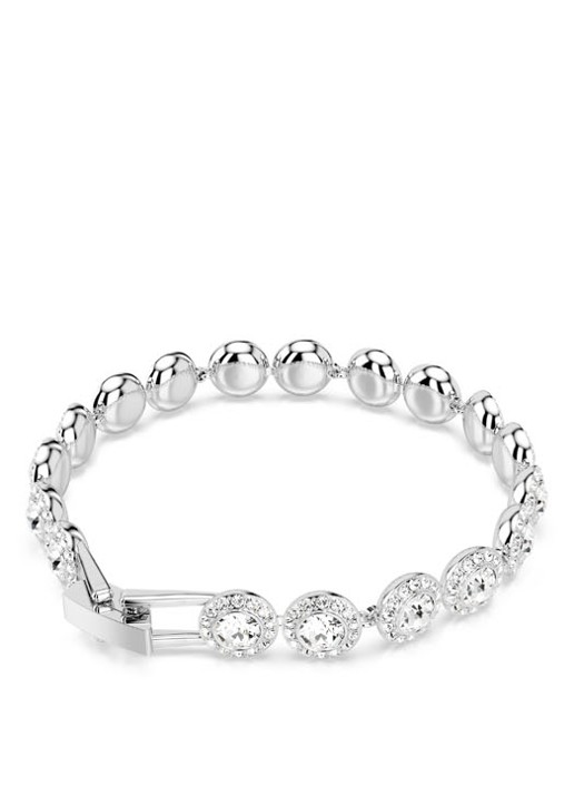 Swarovski Una armband met kristal M - detail 3 zilver