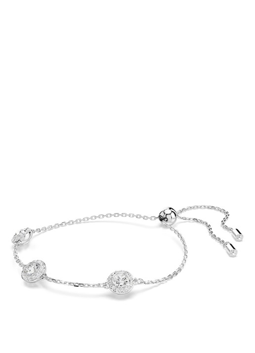 Swarovski Una armband met kristal M - detail 3 zilver