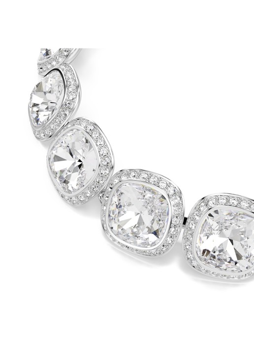 Swarovski Una armband met kristal - detail 2 zilver