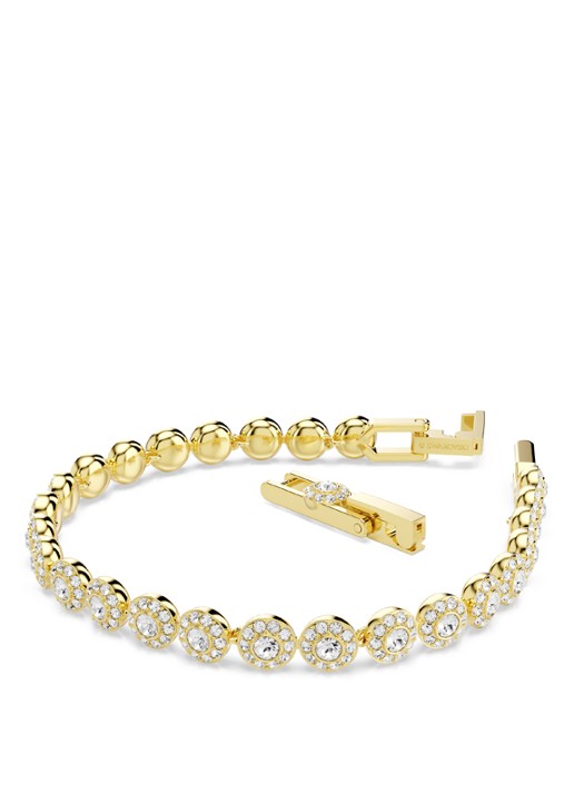 Swarovski Una armband verguld S - detail 2 goud