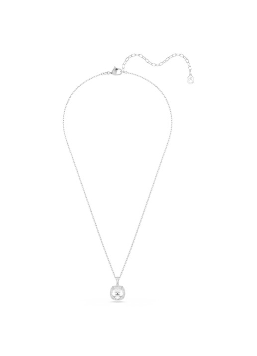 Swarovski Una ketting met kristal - detail zilver
